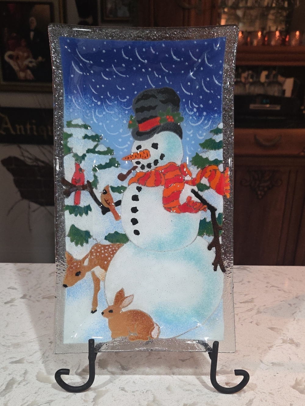 Vintage Peggy Karr Holiday Rectangle Plate